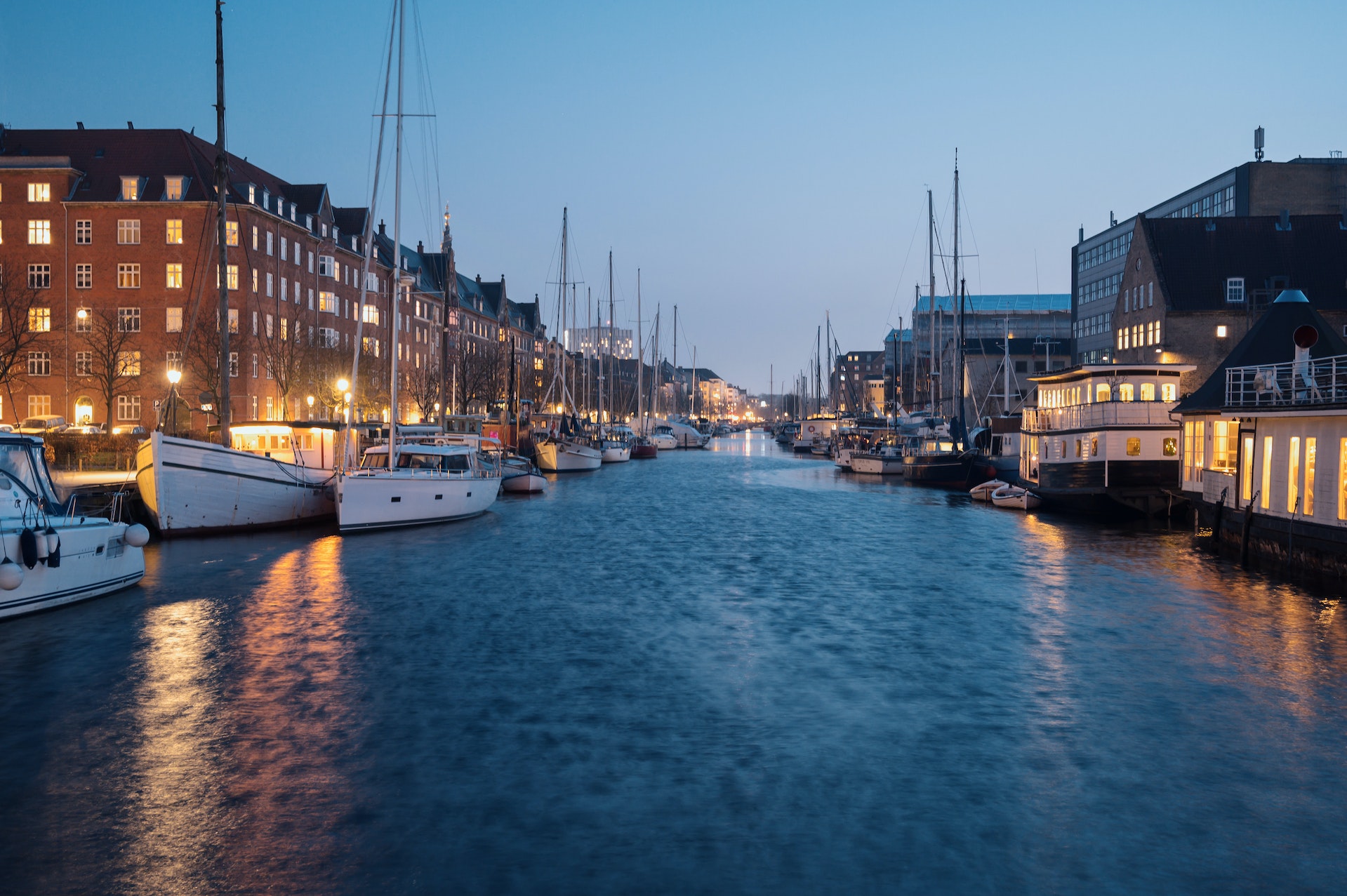 Kopenhaga wieczorem